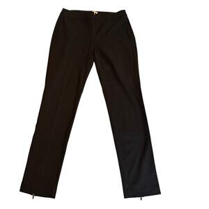 Eileen Fisher Small Slim Trouser New with Tags Black Organic Cotton